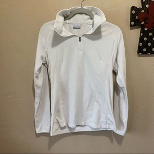Women’s White Columbia 1/4 Zip Fleece Pullover Jacket Sweater Sz Small